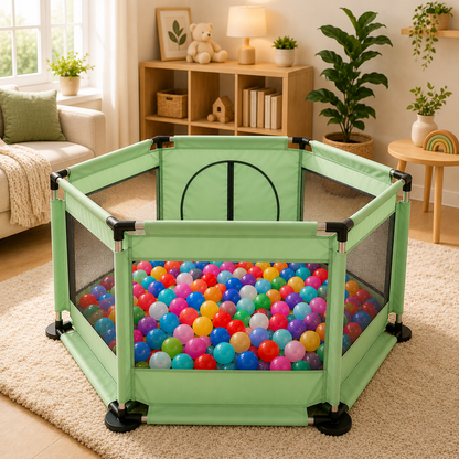 CORRAL DE JUEGOS PARA BEBÉS CON 30 PELOTAS + ENVÍO GRATIS