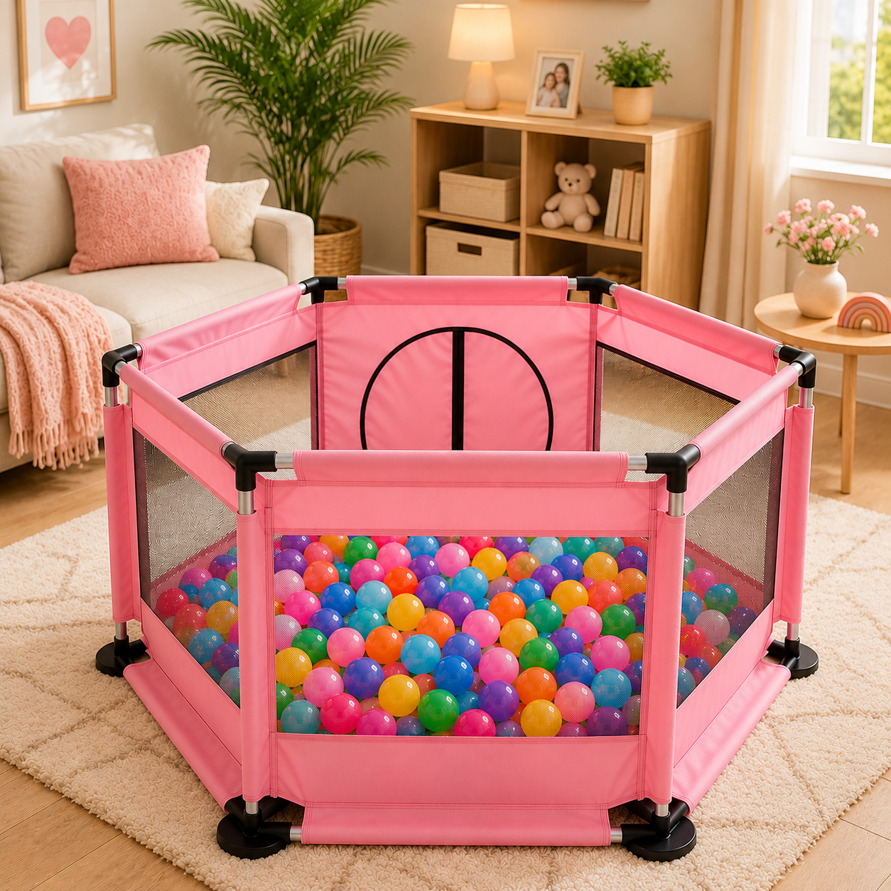 CORRAL DE JUEGOS PARA BEBÉS CON 30 PELOTAS + ENVÍO GRATIS
